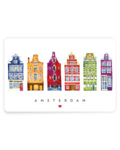Placemat Amsterdamse Grachtenpanden