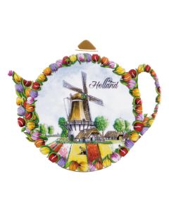 Theezakjeshouder melamine tulpenveld Holland
