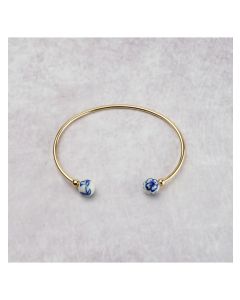 Bangle armband Delfts blauw