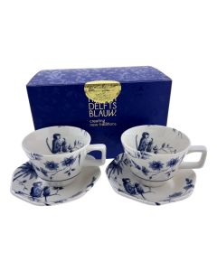 Espressokop en Schotel Aapjes - Porselein - Set van 2