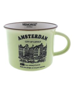 Mok Memoriez - Amsterdam Kanalen - Groen - Klein