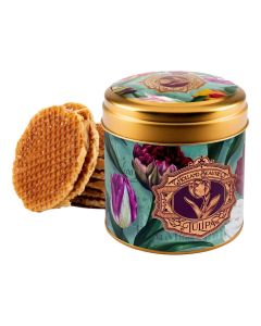 Stroopwafels in Blik "Groene Tulpen"