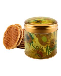 Stroopwafels in Blik "Zonnebloemen"