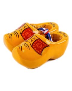 Set houten klompjes 6cm, Boerengeel