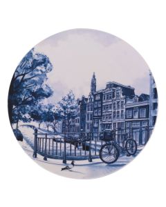 Wandbord "Amsterdam - De Grachten" , 26 cm 