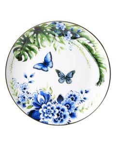 Wandbord "Vlindertuin",  afmeting 20 cm