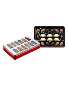Chocoladeblik Amsterdamse Huisjes in Reliëf 