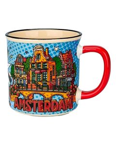 Beker 'City Vibes' Amsterdam klein - in cadeaudoosje