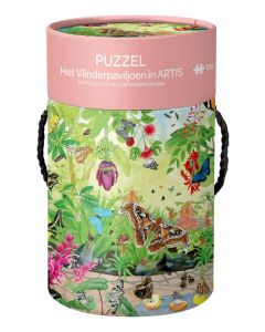 Legpuzzel Het Vlinderpaviljoen in Artis, 108 stukjes
