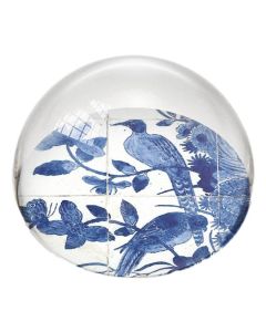Paperweight Sphere Delft Blue Bird