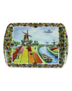 Dienblad "Hollands Tulpenveld", 21 cm 
