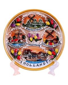 Wandbord Dorpen Compilatie - 10 cm (klein)