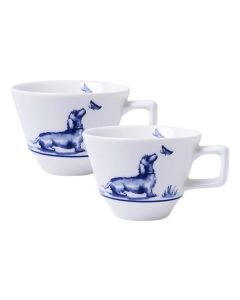 Espresso Kopjes Teckel (set van 2)