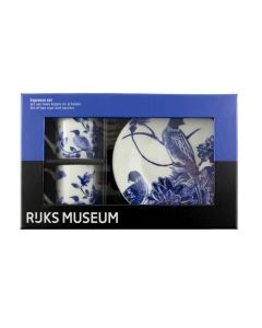 Espresso set "Delfts blauwe vogels" - Rijksmuseum