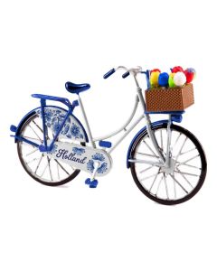 Fiets Delfts Blauwe met Tulpen - Klein