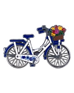 Magneet Metalen Fiets Draaiende Wielen Holland DB 9cm 