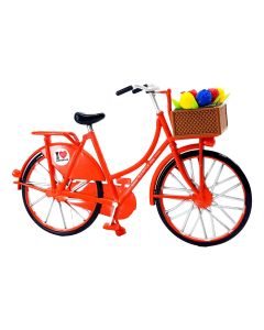 Fiets Oranje met Tulpen - Klein