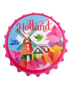 Magneet Fles Opener  Village Holland