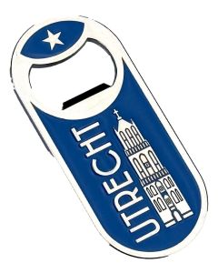 Flesopener Utrecht met Magneet – Blauw