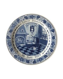 Geboortebordje Delfts blauw 2