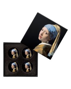 Glasmagneten Cadeaudoosje "Meisje met Parel"