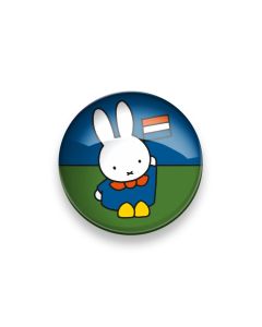 Glasmagneet XL Nijntje met Vlaggetje