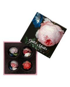 Glasmagneten Cadeaudoosje "Stilleven met Bloemen"