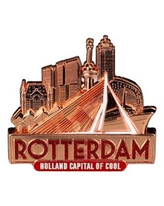 Koelkastmagneet "Rotterdam - Capital of Cool" Goudkleurig