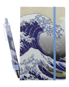 Notitieboekje "The Great Wave off Kanagawa" - met Pen