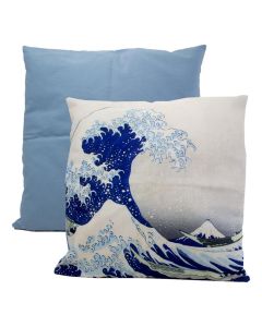 Pillowcase "The Great Wave, Hokusai" (45 cm x 45 cm)