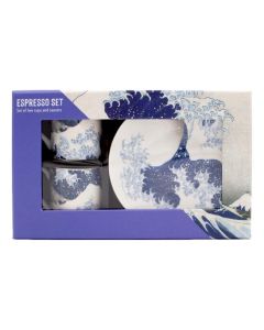 Espresso set, Hokusai, De Grote Golf