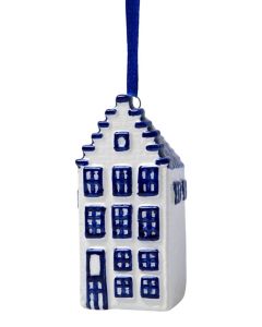Hanger Delfts blauwe Grachtenhuisje, 7 cm 