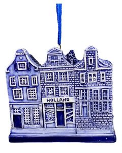Kersthanger Huisjes aan een lintje