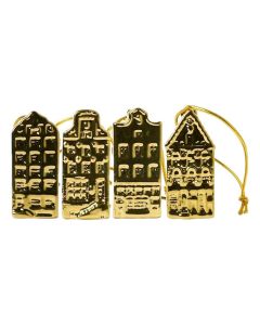 Kersthangers Gouden Huisjes Mini