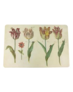 Placemat "Twee tulpen met Insecten"