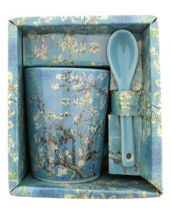 Mokje Amandelbloesem + Lepel  Cadeauverpakking 75ml - Vincent Van Gogh