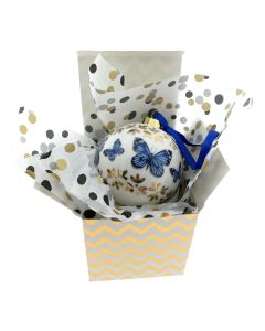 Kerstbal Cadeau XL - Vlinders