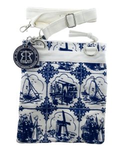 Paspoorttasje Charlie in  Delfts Blauw M 