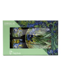 Espresso set, Vincent van Gogh, "Irises"