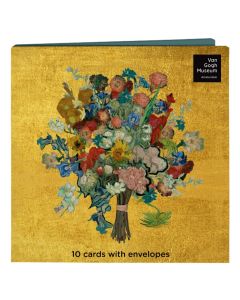 Kaartenmapje Van Gogh Flowers met 2x5 kaarten en enveloppen