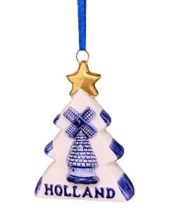 Delfts Blauwe Kerstboom Kersthanger