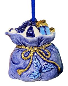 Kersthanger Cadeauzak met Goudkleur