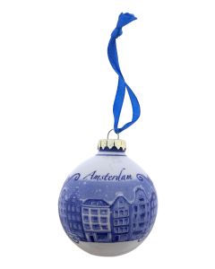 Kerstbal "Amsterdamse Grachtenpanden"