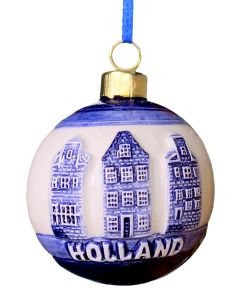 Kerstbal Drie Huisjes 
