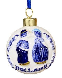 Kerstbal "Kussend Paar"