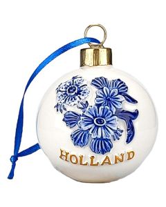 Kerstbal "Bloemen Holland"