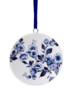 Kerstornament Bloemen, 6 cm
