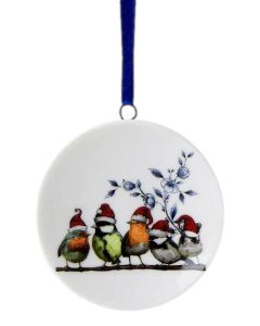 Kerstornament Bosvogels, 6 cm