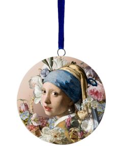 Kerstornament Meisje met de Parel, 6 cm