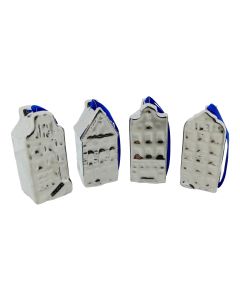 Kersthangers Zilveren Huisjes Mini